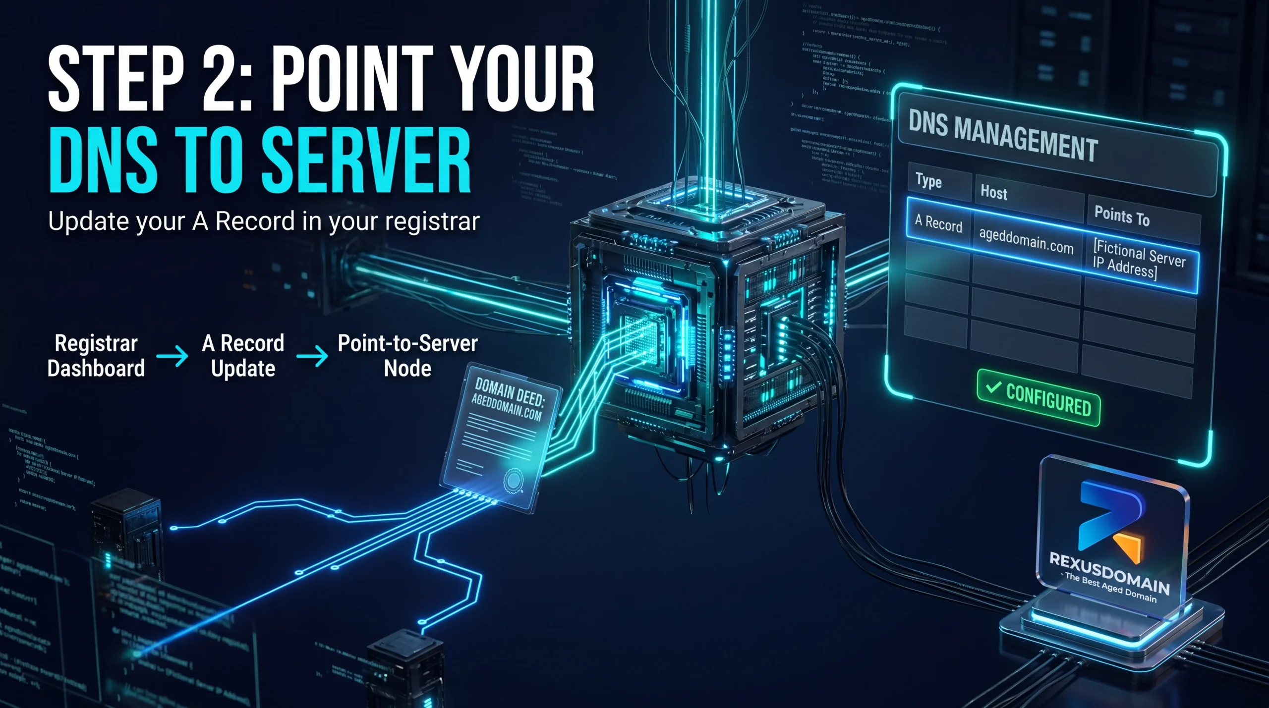 DNS A record configuration