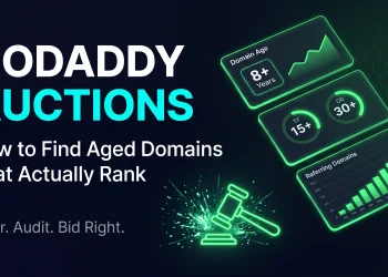 GoDaddy Auctions guide for finding aged domains that rank — filter, audit, and bid strategy