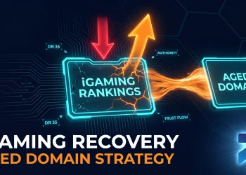 iGaming site recovery using aged domains after Google core update — authority injection strategy
