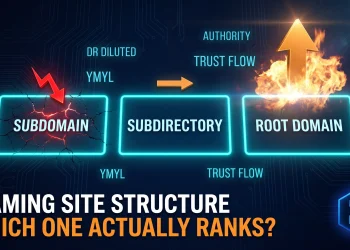 Comparison of subdomain, subdirectory, and root domain site structures for iGaming SEO ranking