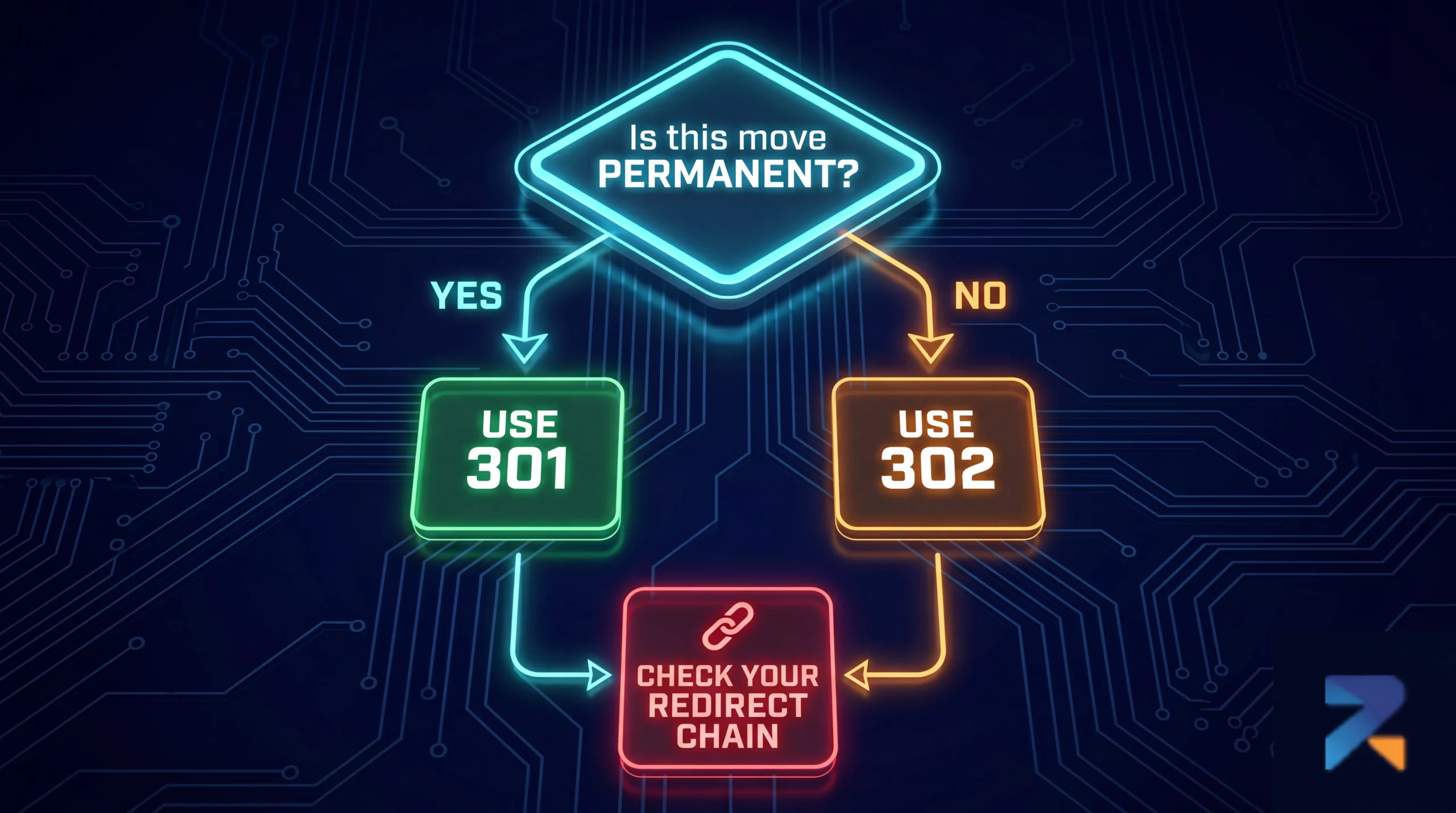 Decision framework for choosing the right redirect type for iGaming aged domain deployment