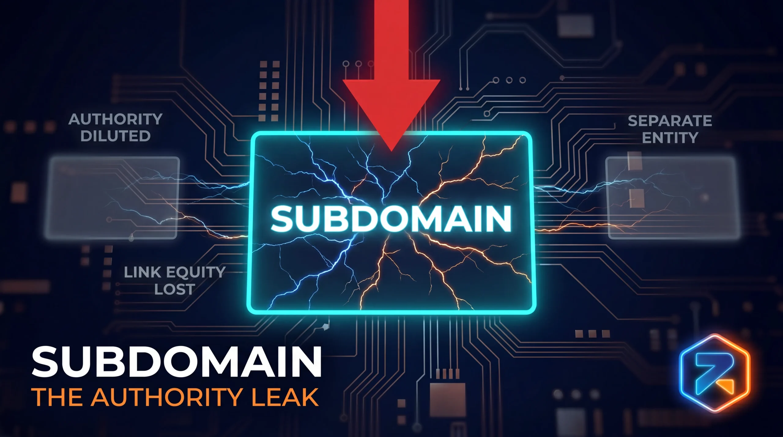 Subdomain structure causing authority dilution in iGaming SEO