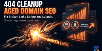 404 cleanup and broken link triage on an aged domain before launching an iGaming SEO site