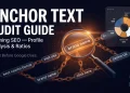 Step-by-step anchor text audit guide for iGaming SEO — profile analysis, ratios, and red flags