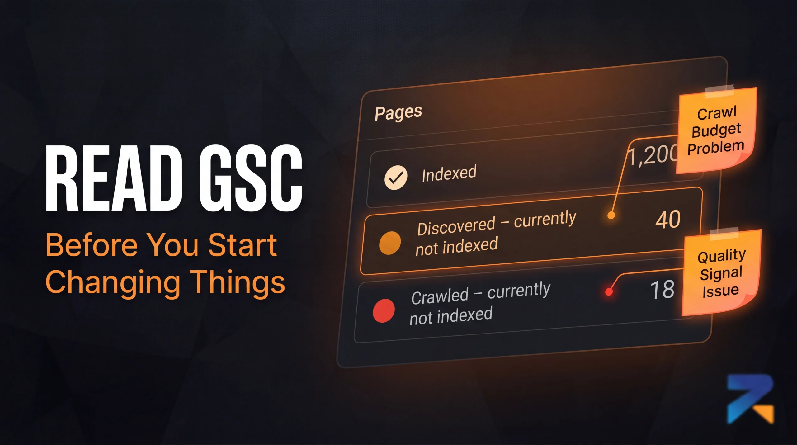 How to read Google Search Console to diagnose aged domain indexation issues in iGaming