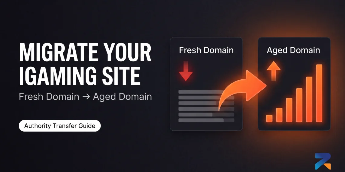 Step-by-step iGaming site migration from fresh domain to aged domain — authority transfer and SEO strategy
