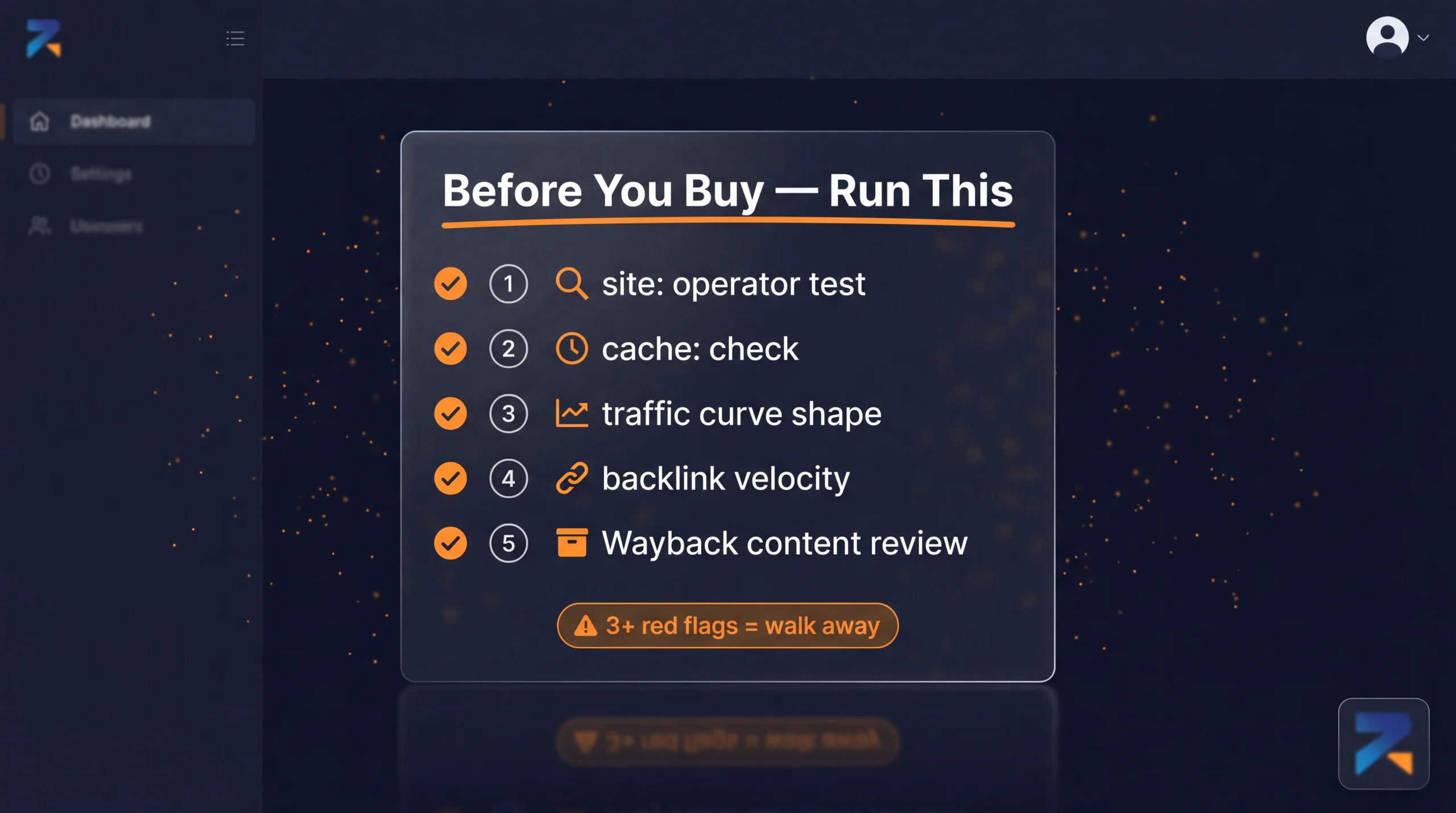 Pre-purchase manual penalty checklist for aged domain iGaming SEO