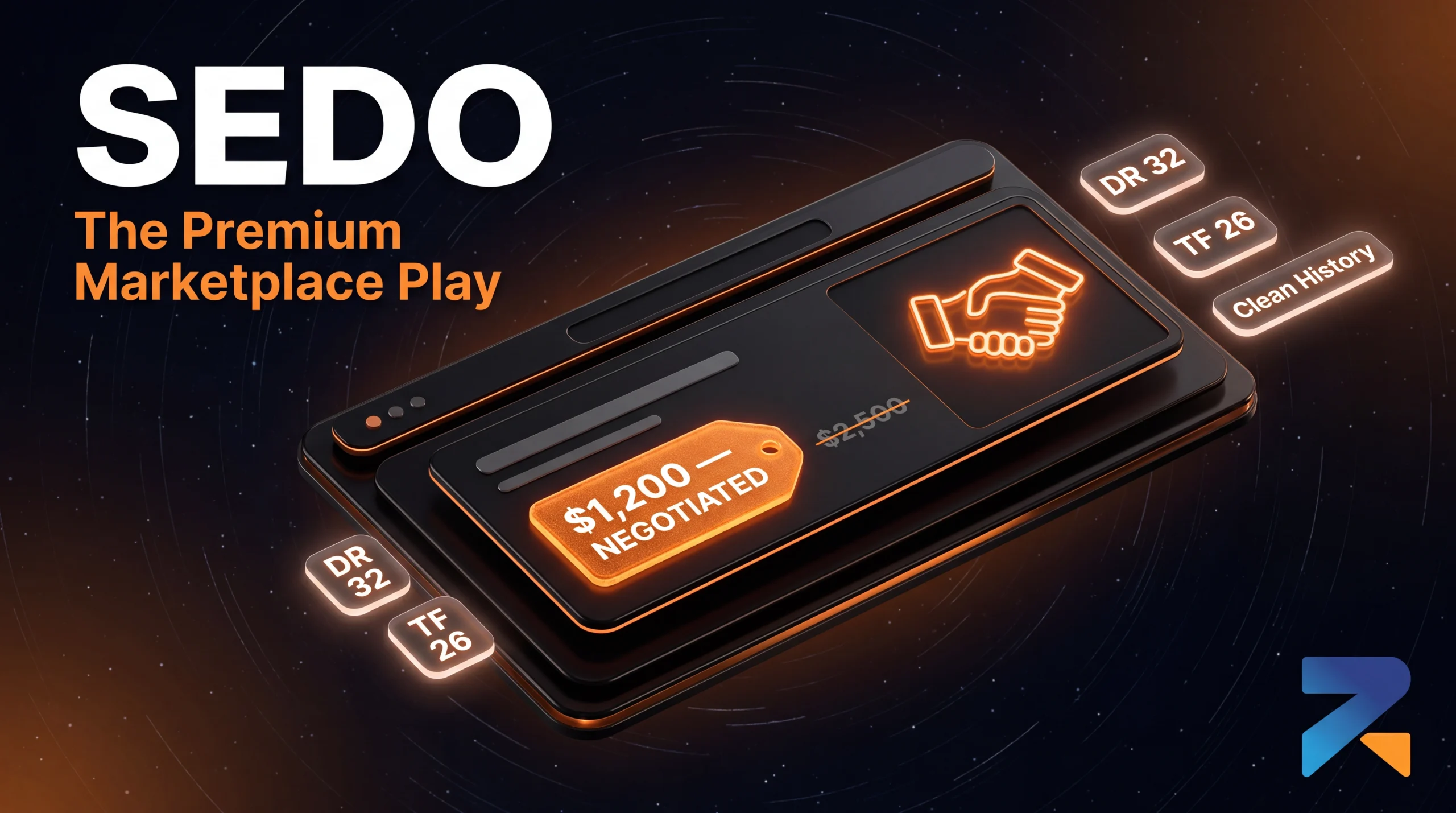 Sedo domain marketplace interface for buying premium aged domains for iGaming SEO