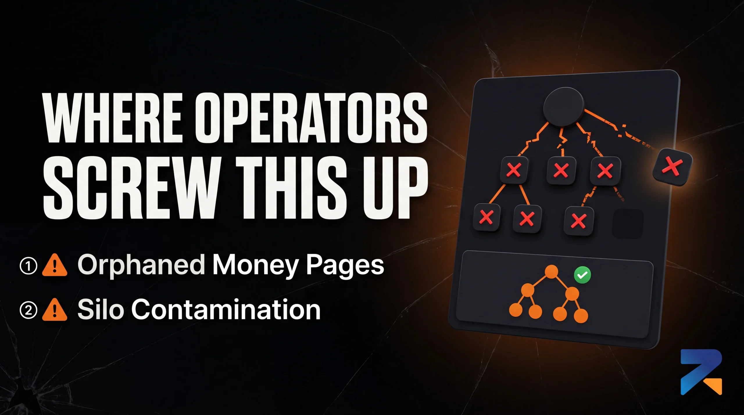 Common content silo mistakes on iGaming aged domains — orphaned money pages and silo contamination warnings