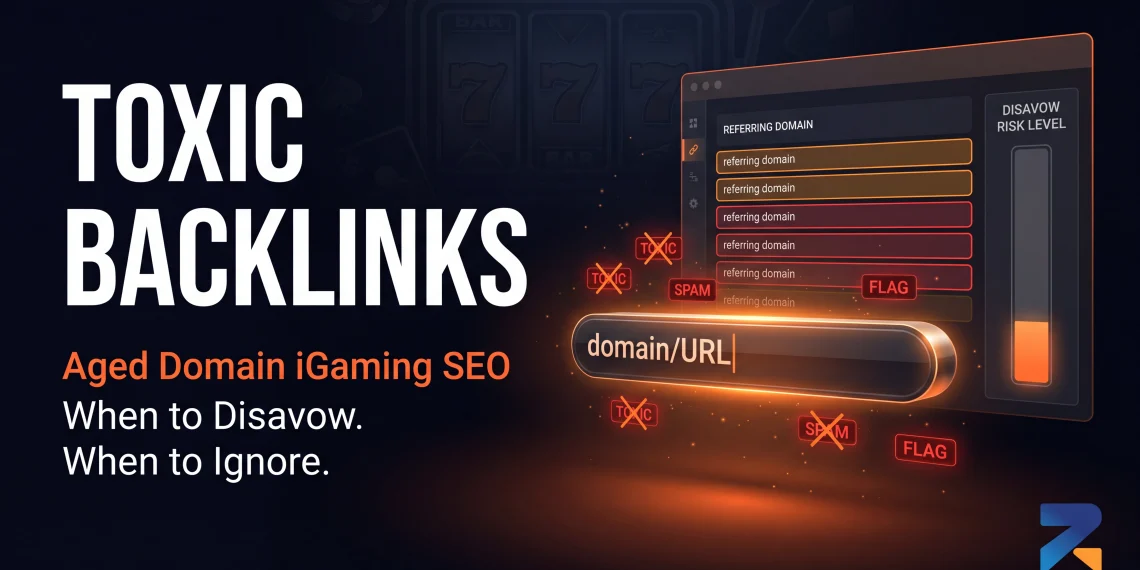 Toxic backlinks on aged domain for iGaming SEO when to disavow vs ignore guide