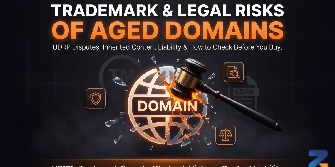 Trademark and legal risks of buying an aged or expired domain — UDRP disputes and inherited content liability explained
