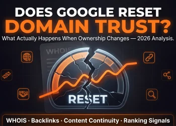 Does Google reset a domain's trust when ownership changes — WHOIS transfer versus content signal explained for aged domain buyers