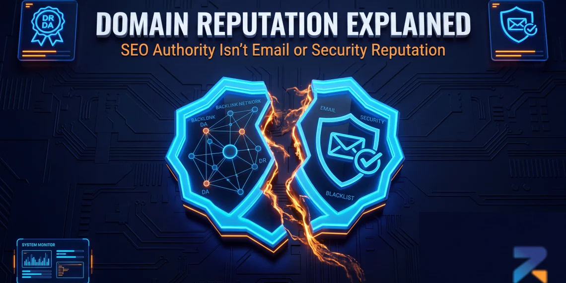 Domain reputation explained — why SEO authority and email or security reputation are tracked separately