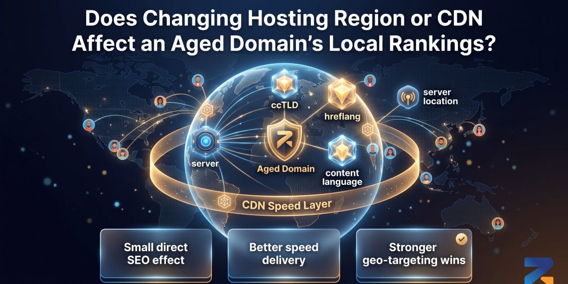 Does Changing Hosting Region or CDN Affect an Aged Domain’s Local Rankings?