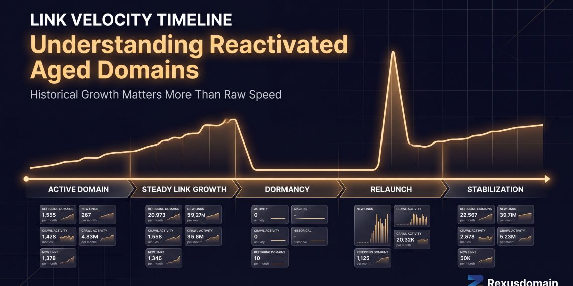 Does Link Velocity Matter for Aged Domains?