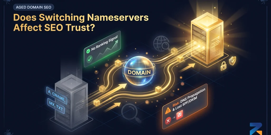 Does Switching Nameservers Affect an Aged Domain’s SEO Trust?